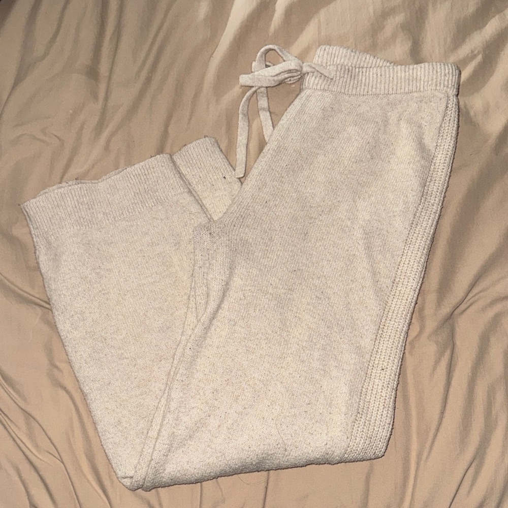 Auden Knit Lounge Pants in Beige